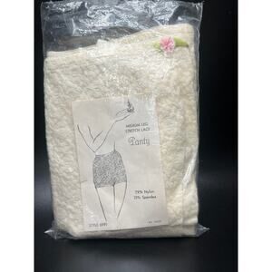 VTG Charmode Above Knee Panty UNSEALED 50s Spandex Lace Sears Robuck Large